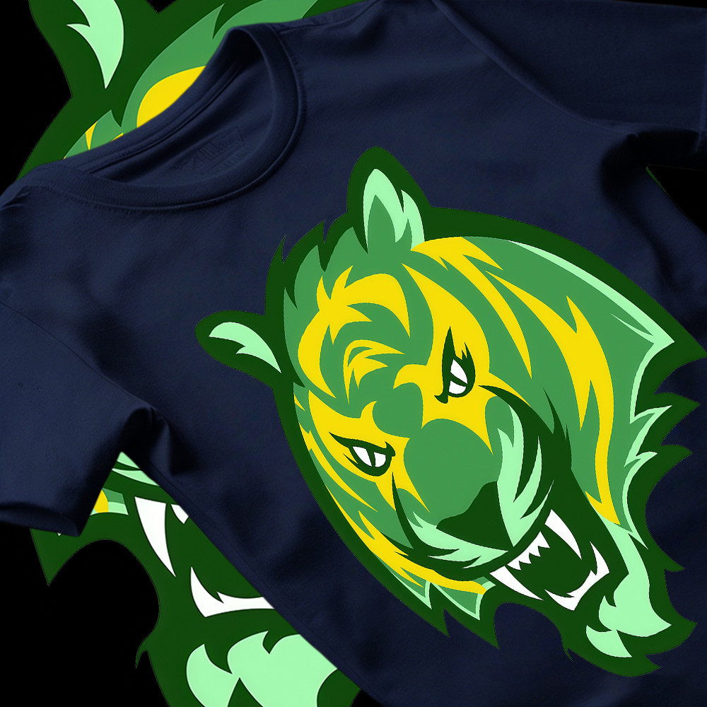 [Camiseta Premium em Algodão Puro]SG Camiseta Unissex Oversize, Estampa de Tigre, Em Algodão 100%, Retro T-Shirt