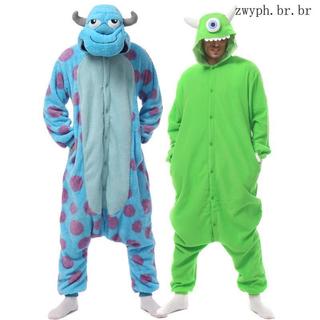Novo Estilo Kigurumi Pijamas Halloween Macacão Adulto Monstros Dos Desenhos Animados Pijama Cosplay Festa Feminino Mascu