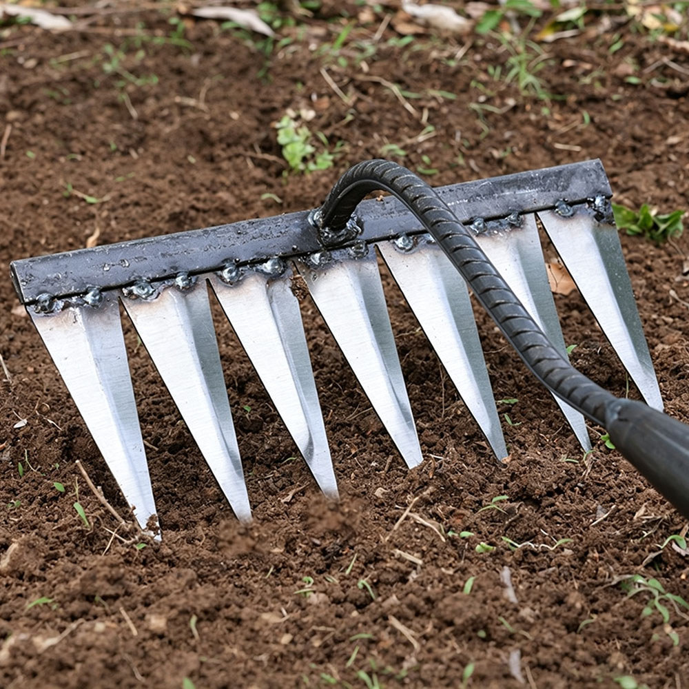 Ferramenta Agrícola De Jardinagem Com Ancinho De Seis Dentes