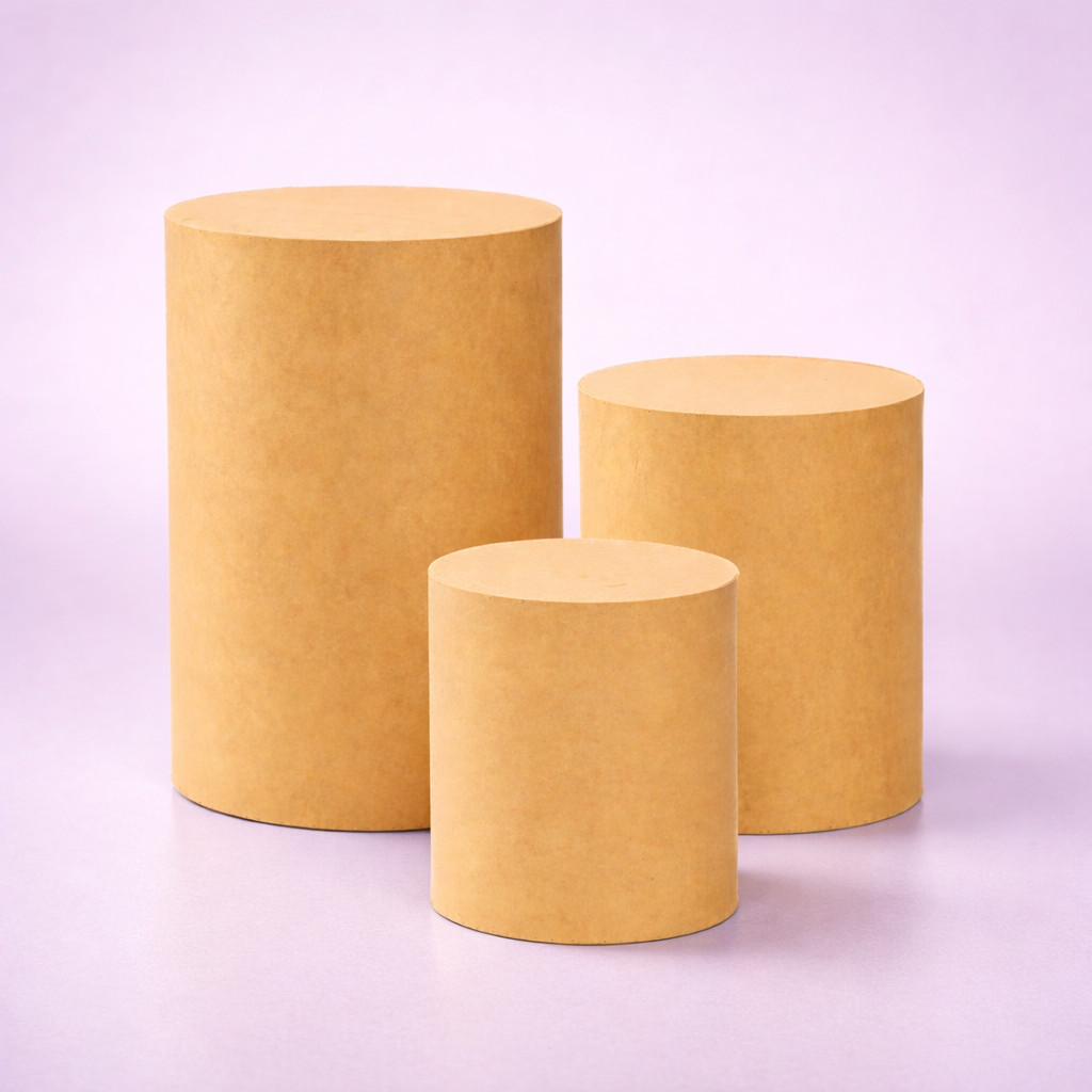 Cilindros para Mesa de Festa – MDF Cru para Decoração Temática