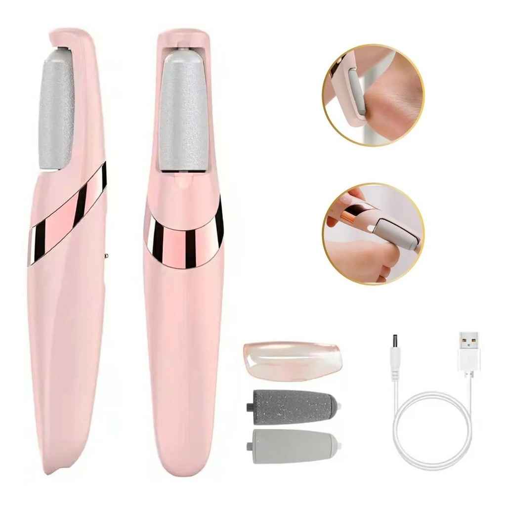 Lixador para Pés Elétrico Removedor de Calos Portátil Esfoliador Pedicure Recarregável