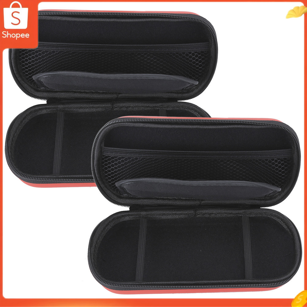 Estojo de armazenamento rígido de EVA portátil de 2 PCS com corda de mão e compartimentos duplos de nylon para console