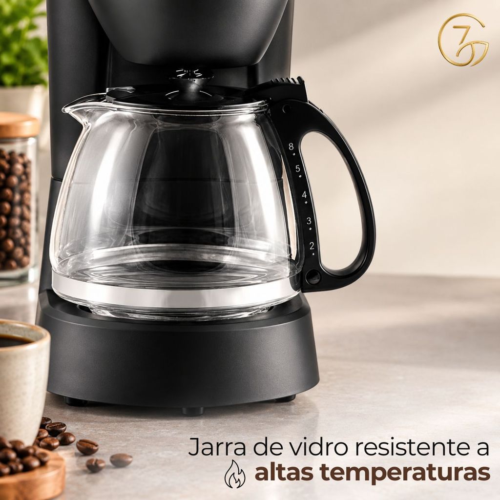 Cafeteira Elétrica 220v 15 Xícaras Elgin 600ml Coffee Break Preta 600ml Resistente — imagem 2 de 2