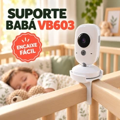 Suporte Babá Eletrônica VB603 para Berço Encaixe Fácil Sem Furos Câmera Monitor Bebê