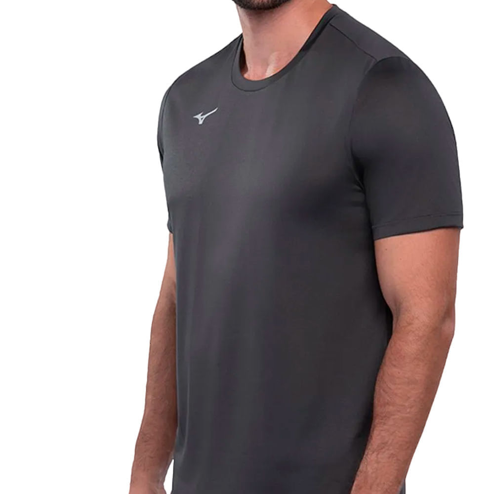 Camiseta Masculina Mizuno Energy 2.0 Treino Cinza Escuro · foto 2