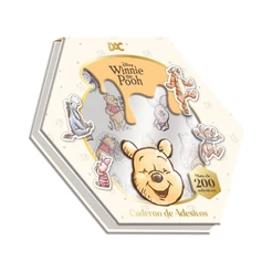 Caderno de Adesivos 20 fls com 200 Adesivos Ursinho Pooh - DAC
