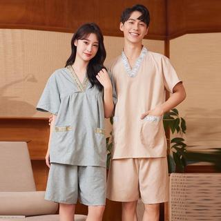 Tencel Algodão Linho Suor Roupas para Vapor Peito Feminino Dupla Camada Casal Desgaste Ear Picking Masculino Tamanho Gra