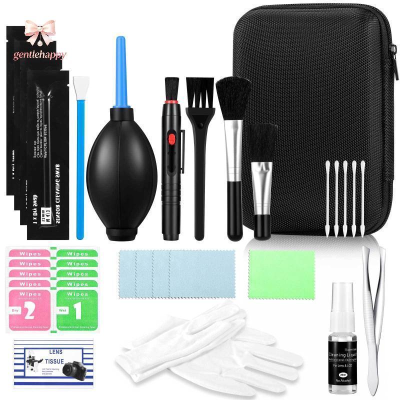 Gentlehappy Kit De Limpeza De Câmera Profissional Com Cotonetes Panos De Microfibra Caneta Para Lente Óptica br