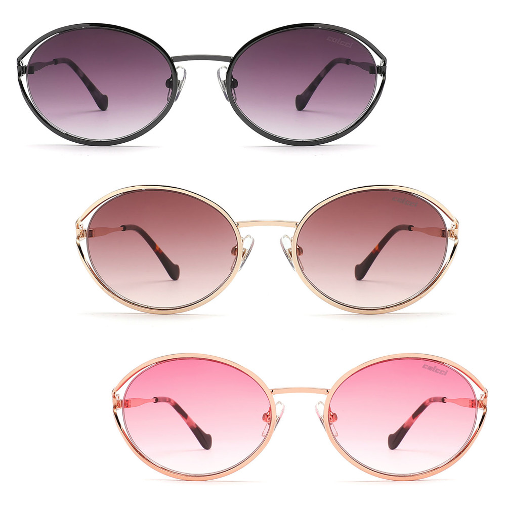 Óculos Solar Colcci Iris Oval Metal Feminino Original