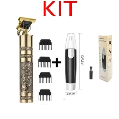 KIT masculino - Barbeador e aparador de pelos Maquina cortar cabelo su