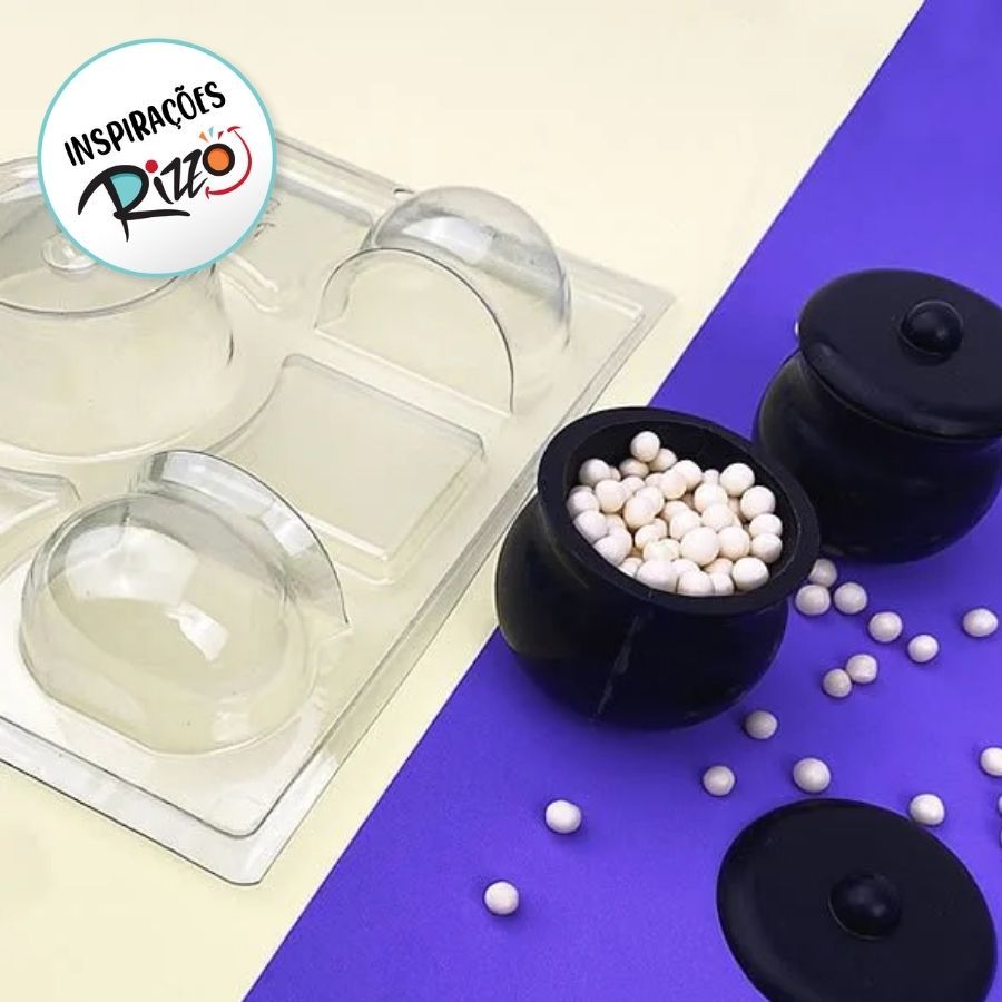 Forma Especial de Acetato - Caldeirão com Tampa Halloween - Cód 10211 - BWB - Rizzo — imagem 2 de 2