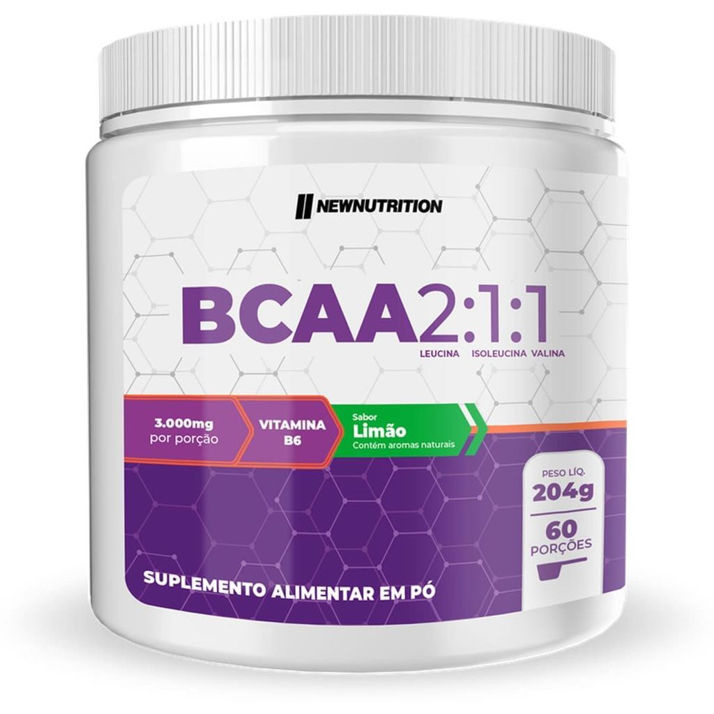 Bcaa 2:1:1 - 204g Limão - NewNutrition em Oferta na Shopee