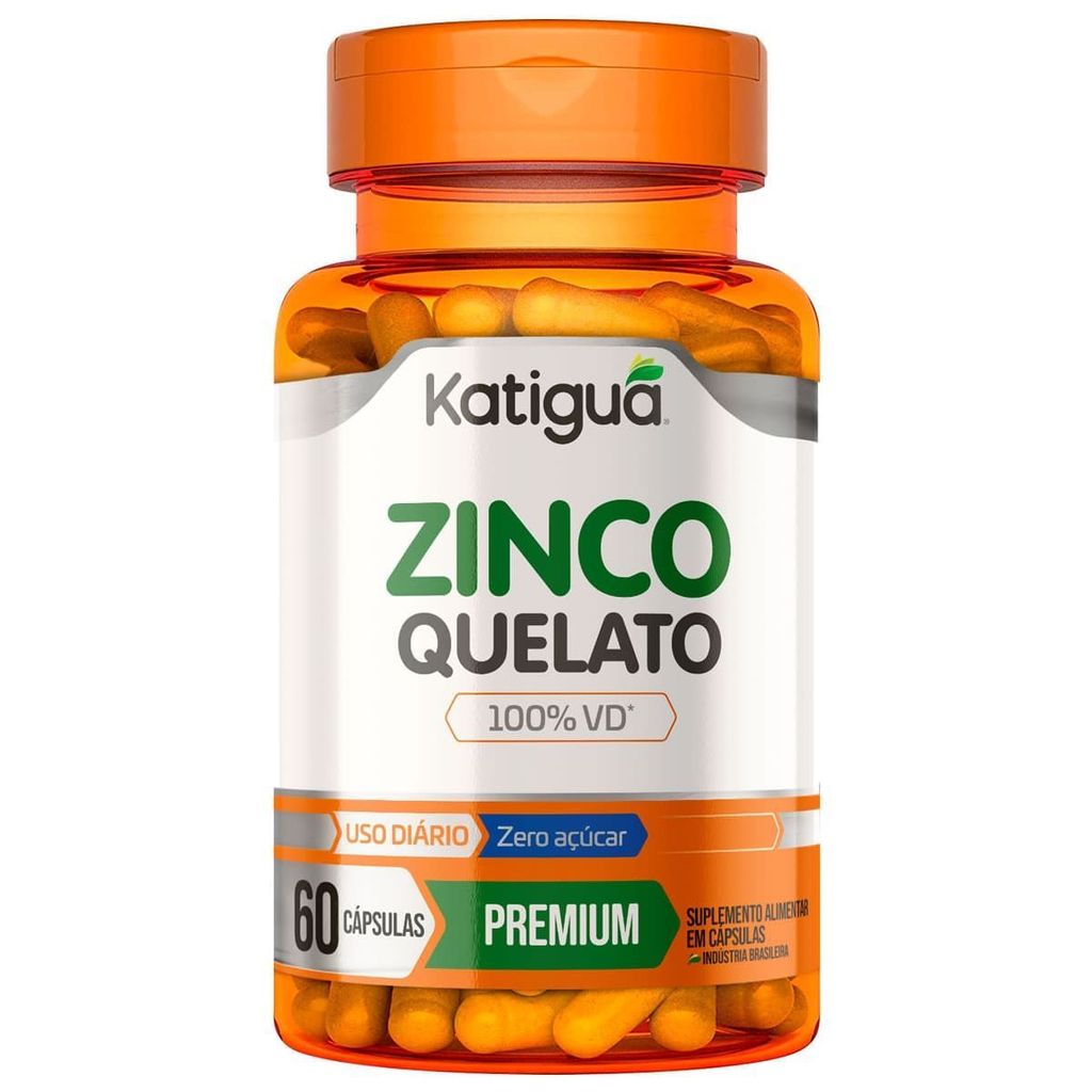 Zinco Quelato - 60 Cápsulas - Katiguá em Oferta na Shopee