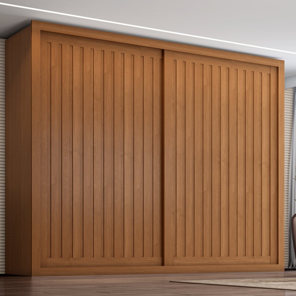 Guarda Roupa Casal Coliseu 2 Portas de Correr 6 Gavetas Cinamomo em Oferta na Shopee