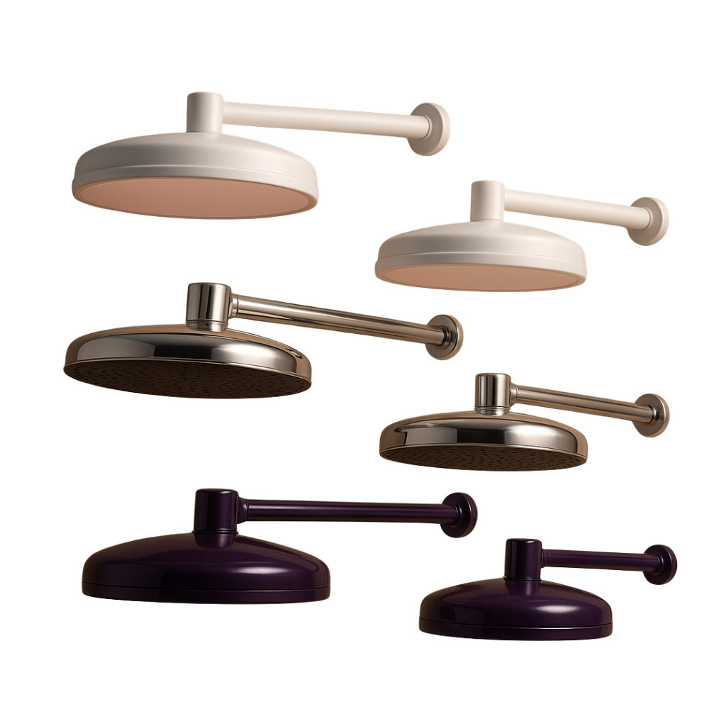 Chuveiro Ducha Fixa Fria 90mm 225mm 170mm PVC Cromada Branca Preta Piscina Banheiro ValePlast em Oferta na Shopee