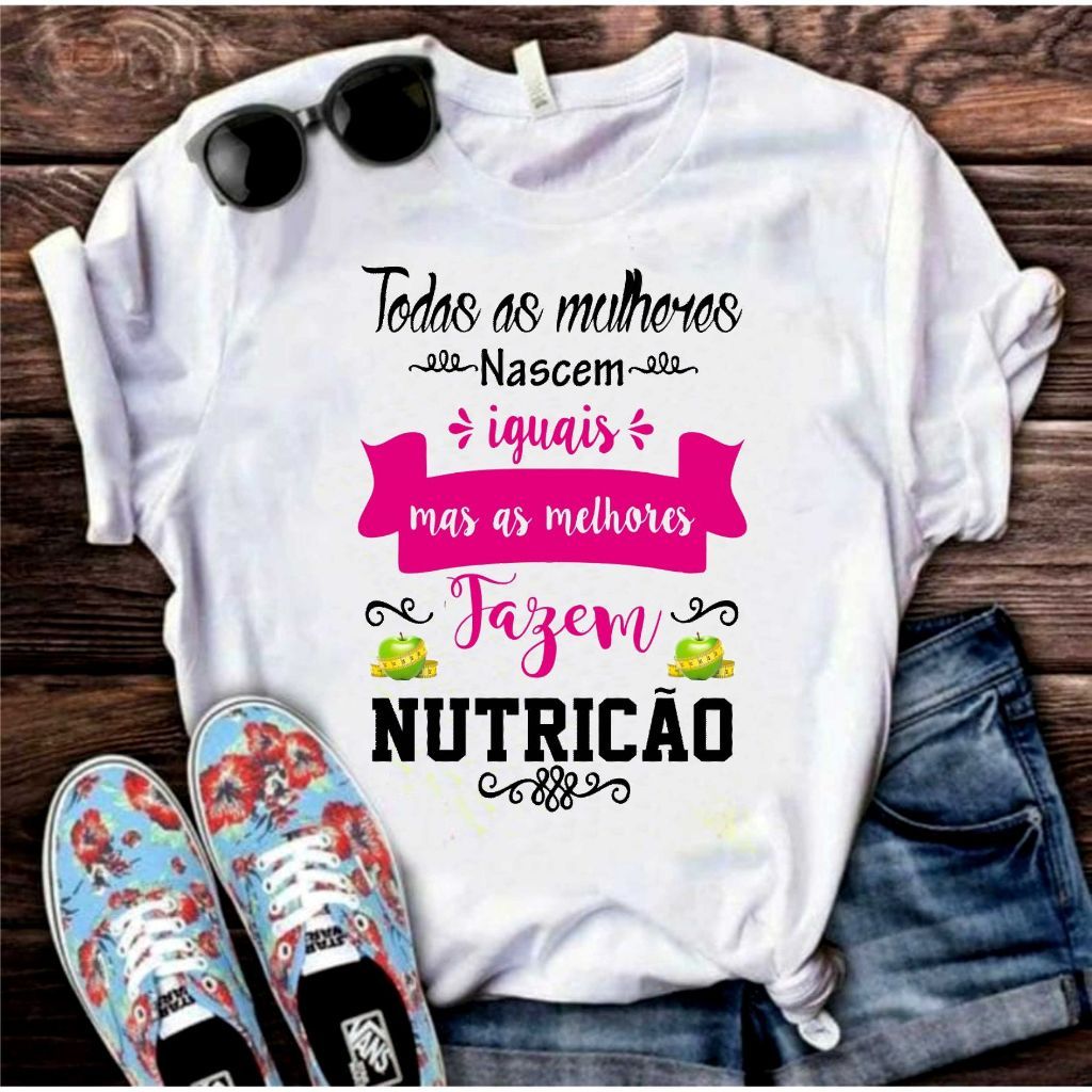 Camisa Nutrição Blusa 24 T-Shirt Camiseta  Blusa Feminina ou Masculina Unissex DR