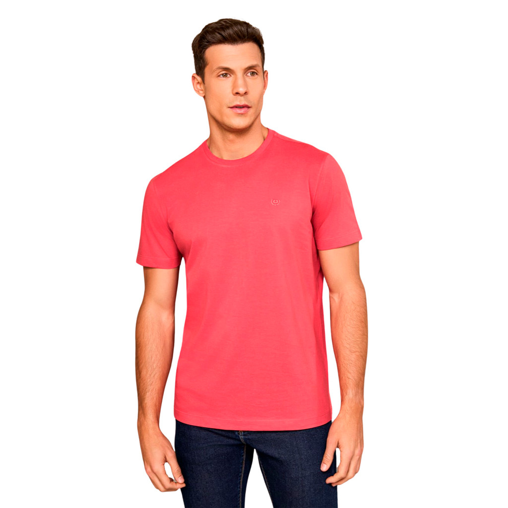 Camiseta Lado Avesso Coral Regular Fit Pima