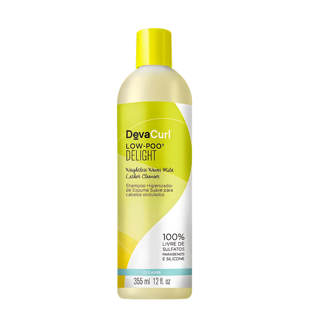 Deva Curl Shampoo Low-Poo Delight Higienizador Espuma Suave Ondulados 355Ml