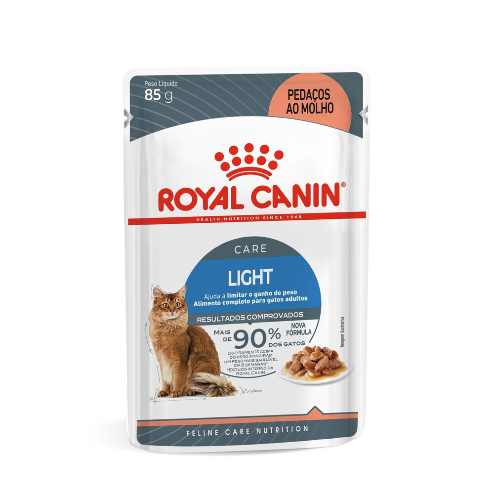 Ração Úmida Light para Gatos Adultos Royal Canin Sachê 85G em Oferta na Shopee