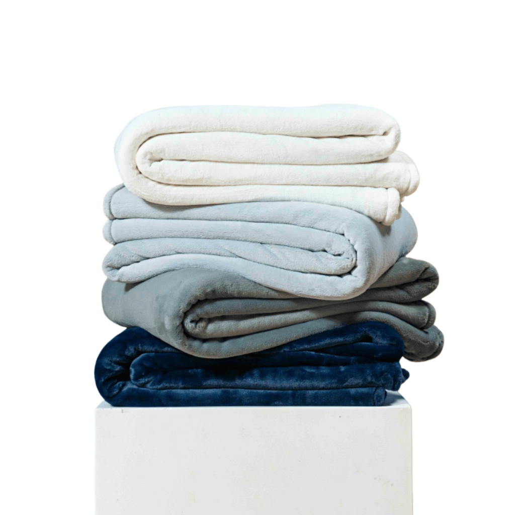 Manta Flannel 400g/m² Cobertor Soft Quentinho Toque Macio Liso Solteiro/Casal/Queen/King Mortiz