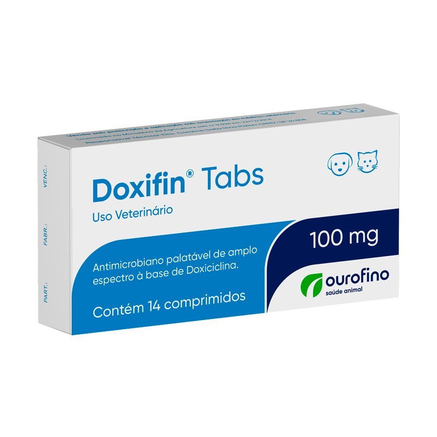 DOXIFIN TABS CAIXA COM 14 COMPRIMIDOS DE 100MG DOXICICLINA