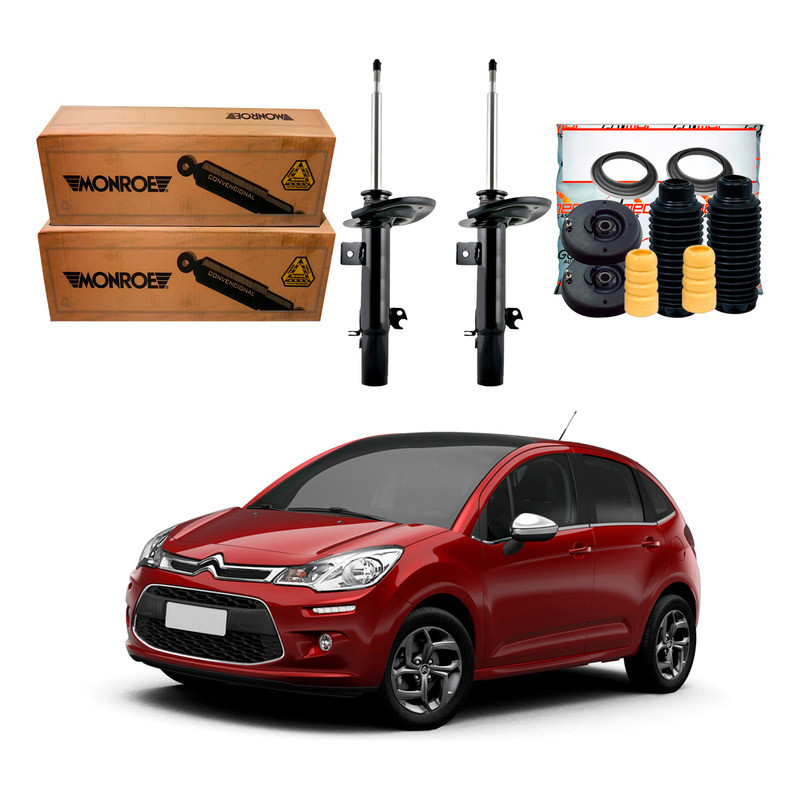 Kit Amortecedor Dianteiro. C3 Manual 1.5 2013 A 2016