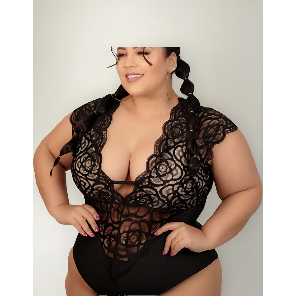 Body Plus Size Blusa Branco Renda Ano Novo Reveillon Praia em Oferta na Shopee