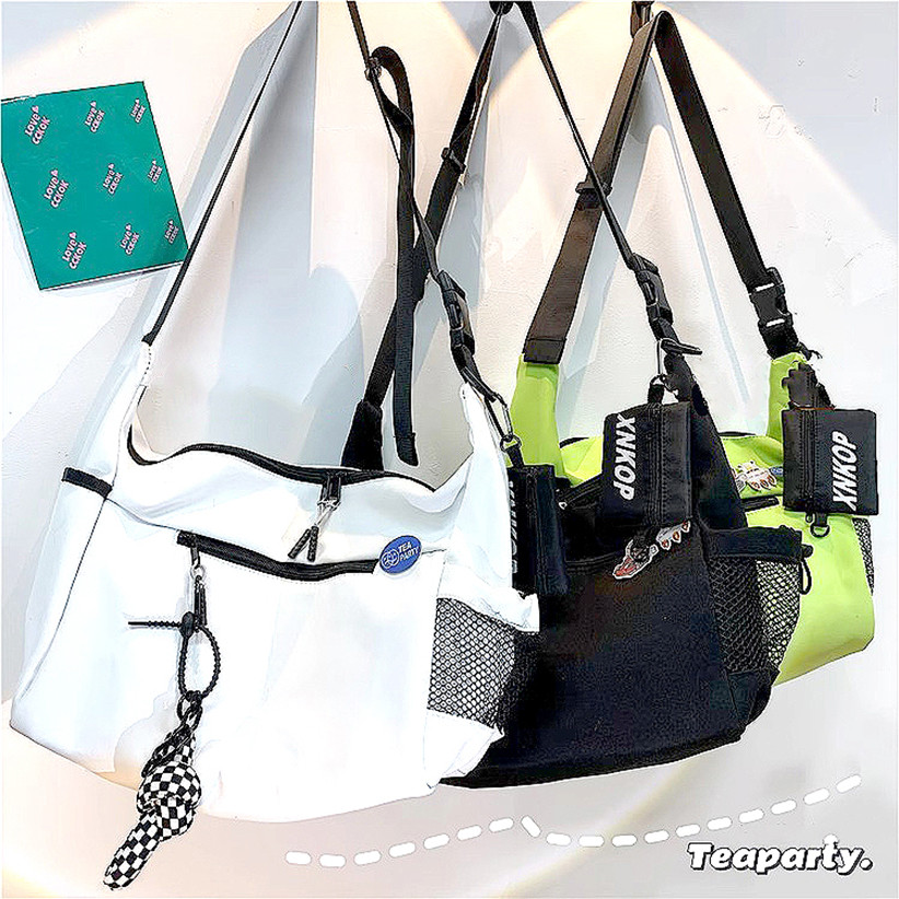 Bolsa Tiracolo Unissex Estilo Workwear, De Grande Capacidade, Hip-Hop Esportiva, Casual, Ideal Para Ciclismo em Oferta na Shopee