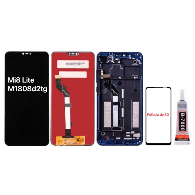 Tela Frontal Modulo Touch Display Lcd Xiaomi mi8 lite Mi 8 Lite M1808d2tg Original A Pronto Entrega