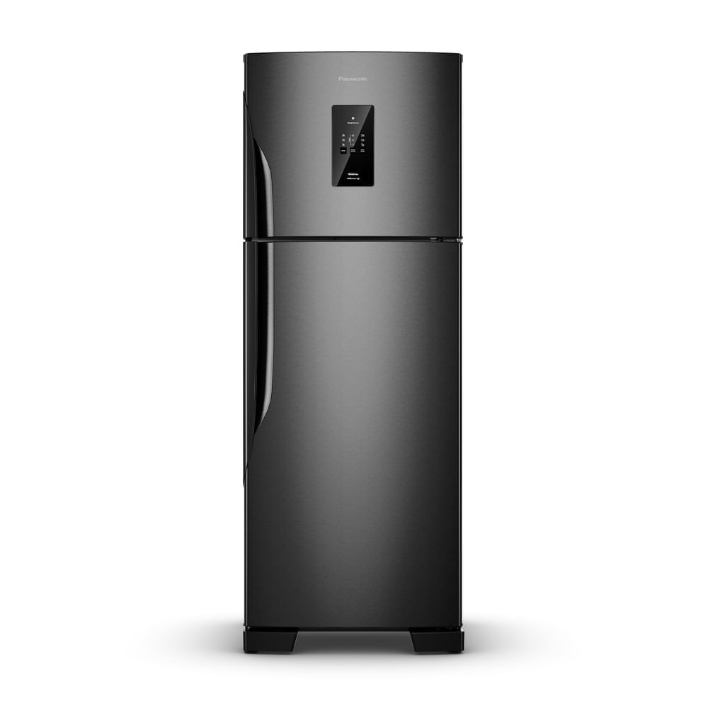 Geladeira Panasonic BT71 Black Inox Look Duplex Frost Free 494 L Inverter A - NR-BT71PV4B