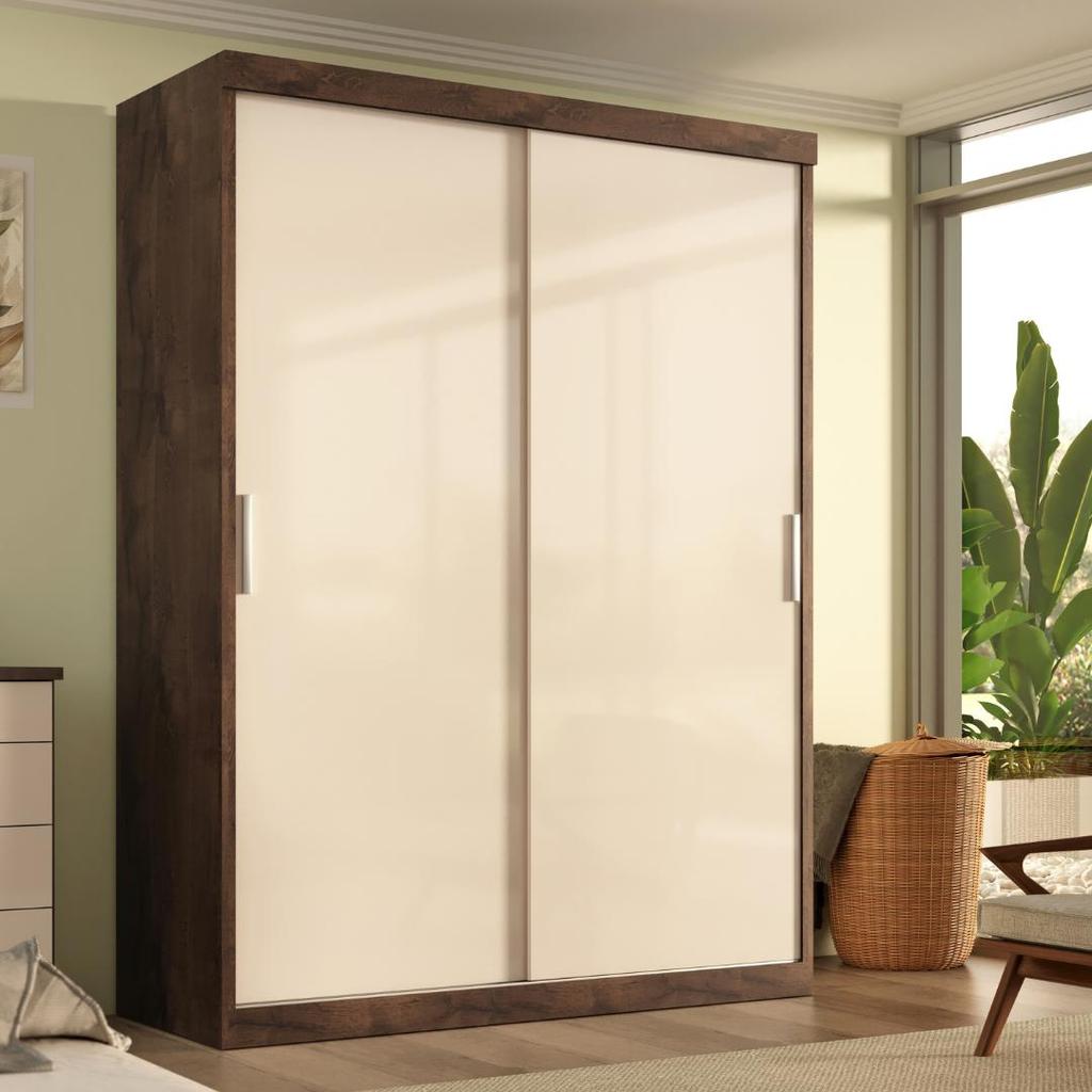 Guarda Roupa Solteiro Roma 2 Portas Corre 2gav em Oferta na Shopee