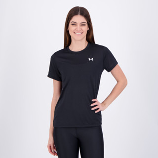 Camiseta Under Armour MC Tech SSC Feminina Preta em Oferta na Shopee