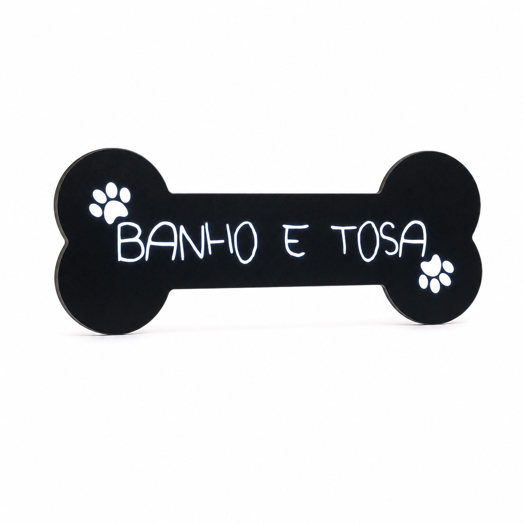 Letreiro Luminoso Pet Shop Banho E Tosa Patinha-decoração