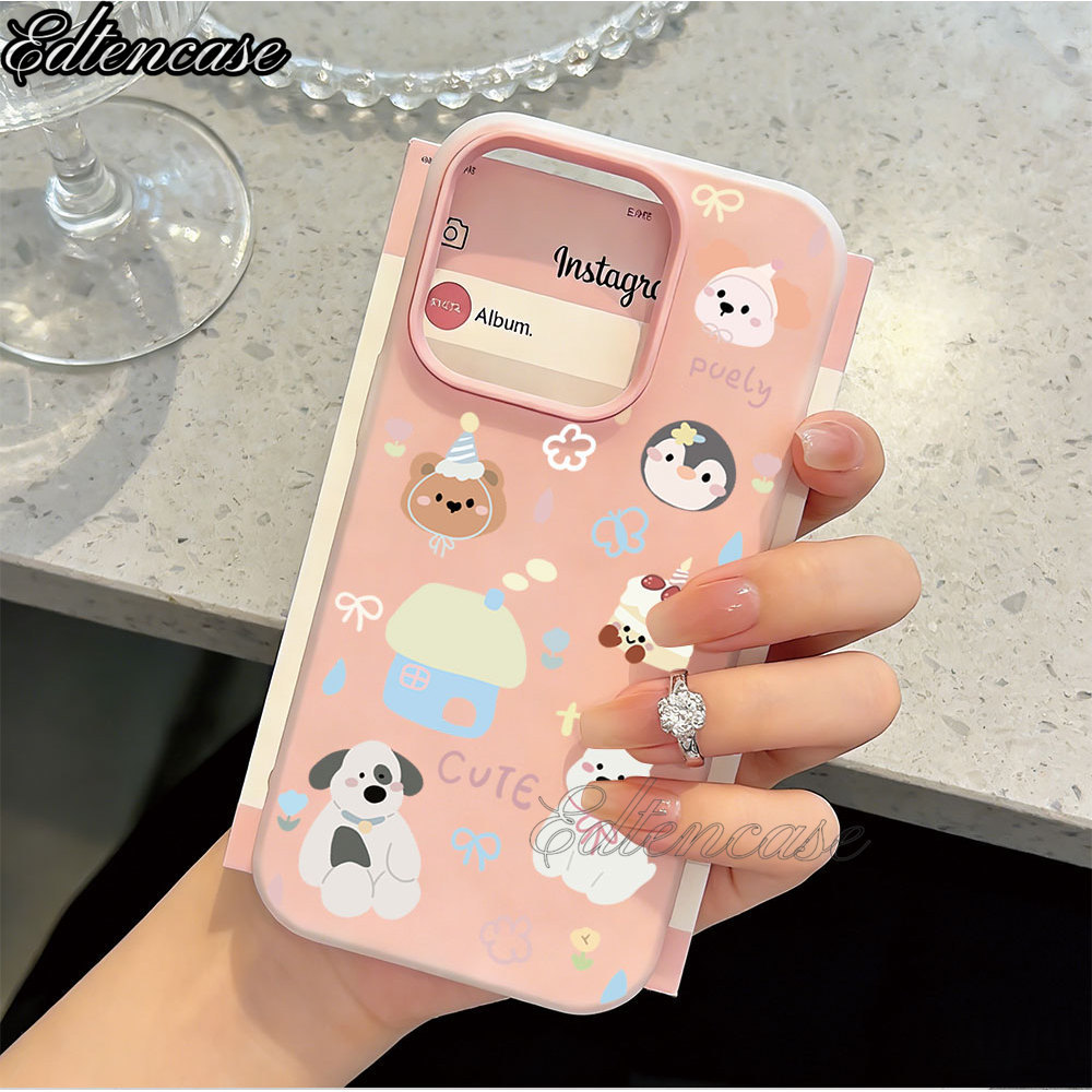 Para Samsung A17 A07 A06 A16 A55 A35 A54 A05S A05 A15 A14 A04S A03S Animais Bonitos 2nd1 Geléia Caso De Telefone EdtenCa