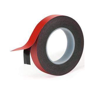 Fita Adesiva Dupla Face VHB, Fita de Montagem Dupla Face Fina, 12,5mm × 3m, Fitas Adesivas Pretas, Resistente à Água e a