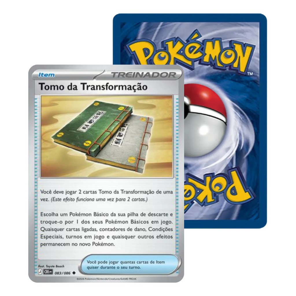 4x Tomo Da Transformação 083/086 Treinador Pokémon Original · foto 2
