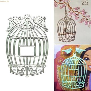 Birdcage Metal Corte Morre Stencil Scrapbooking Álbum Modelo Cartão