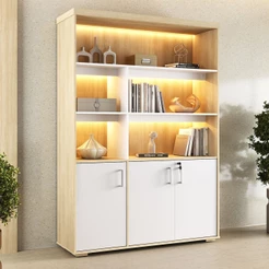 Armário para Escritório Tamburato com Led - Artany Movéis