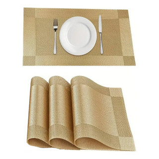 Jogo Americano Roupa Mesa Posta Jantar Sousplat Fácil Limpar 4 Peças
