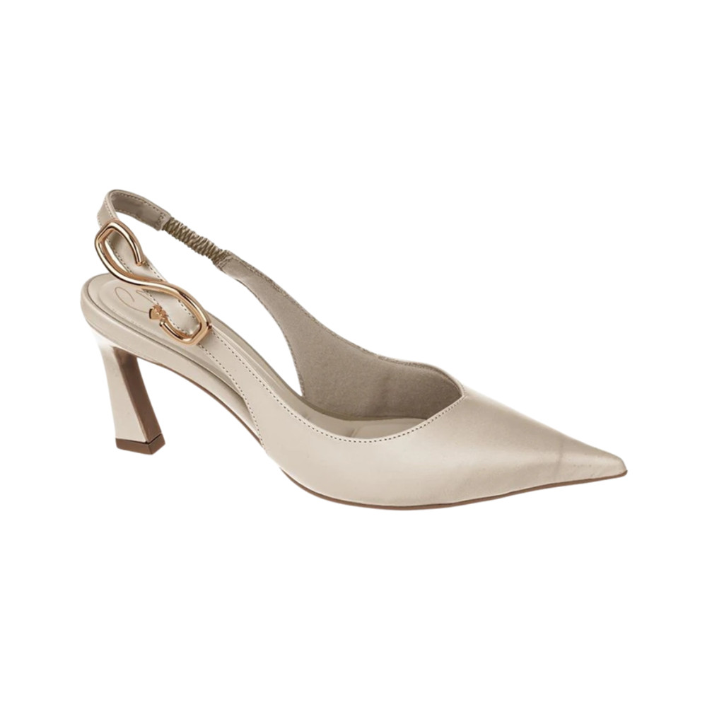 Sapato Feminino Salto Medio Bico Fino Conforto Bebece Original