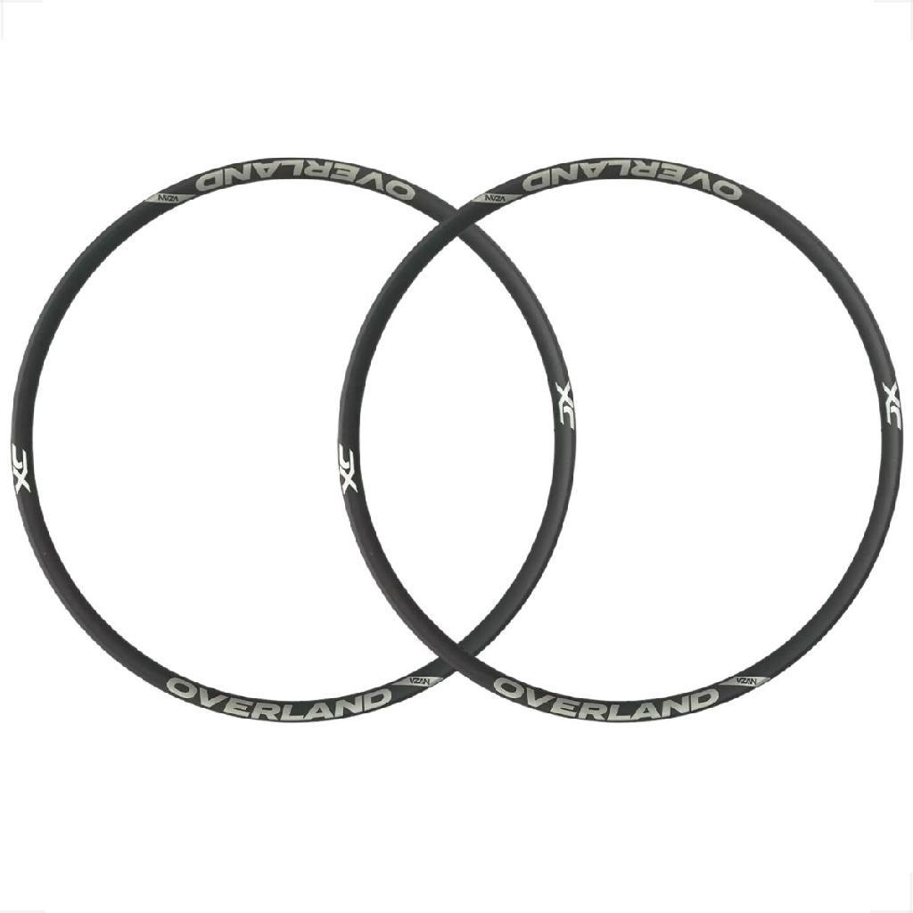Par aro 29 Vzan Mtb Xc Overland 28 Furos Preto Sem Ilhos Bicicleta bike Tubeless Dh Preto Aluminio