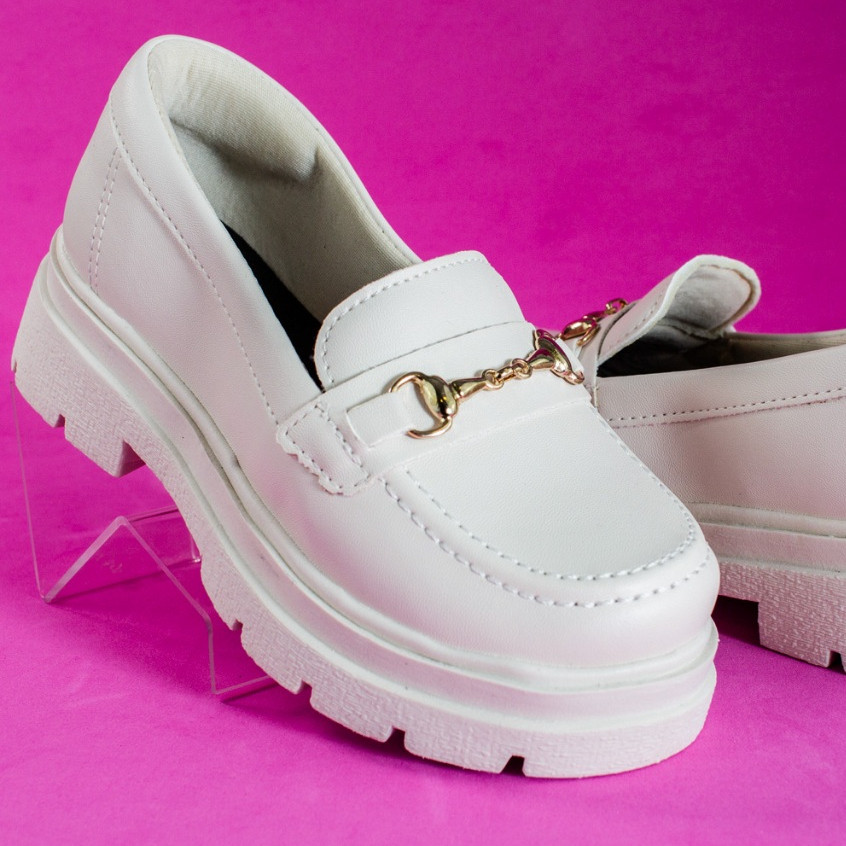 Mocassim Infantil Menina Tratorado Oxford Social Enfeite Dourado Calce Fácil Confortável