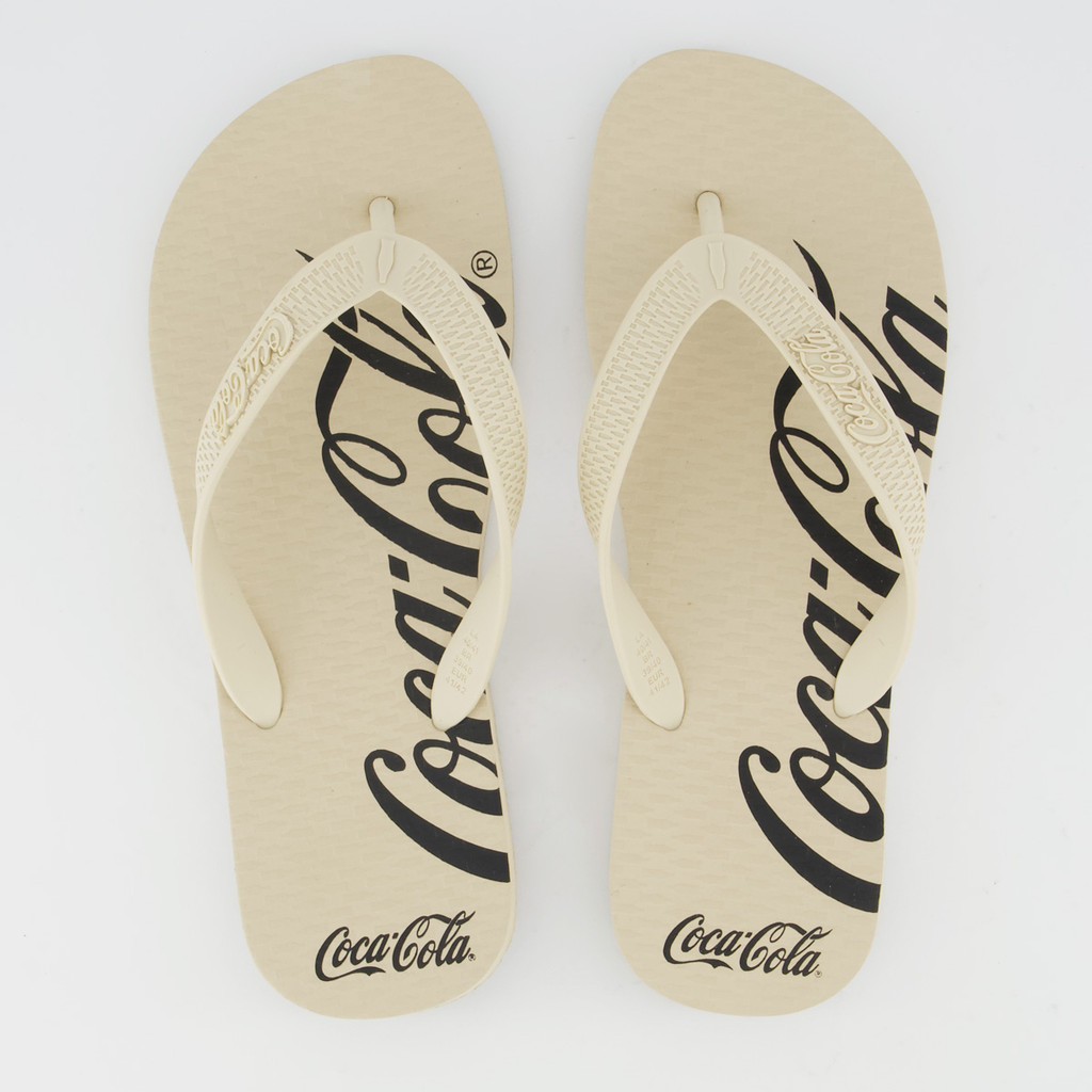 Chinelo Coca Cola Spencerian I Off White