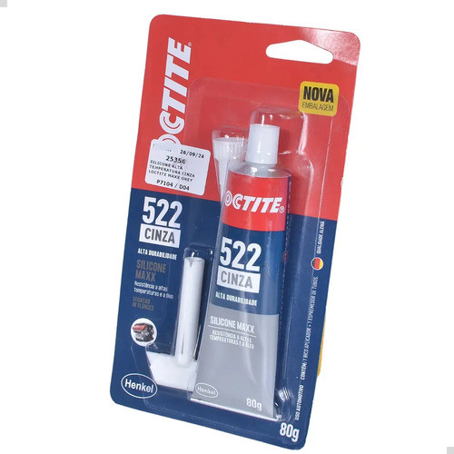 Silicone Alta Temperatura Loctite 522 Maxx Cinza 80g