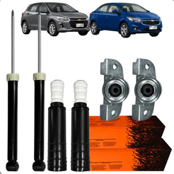 Par Amortecedor Traseiro Cofap Batente Coxim Onix Prisma Sonic Cobalt Joy