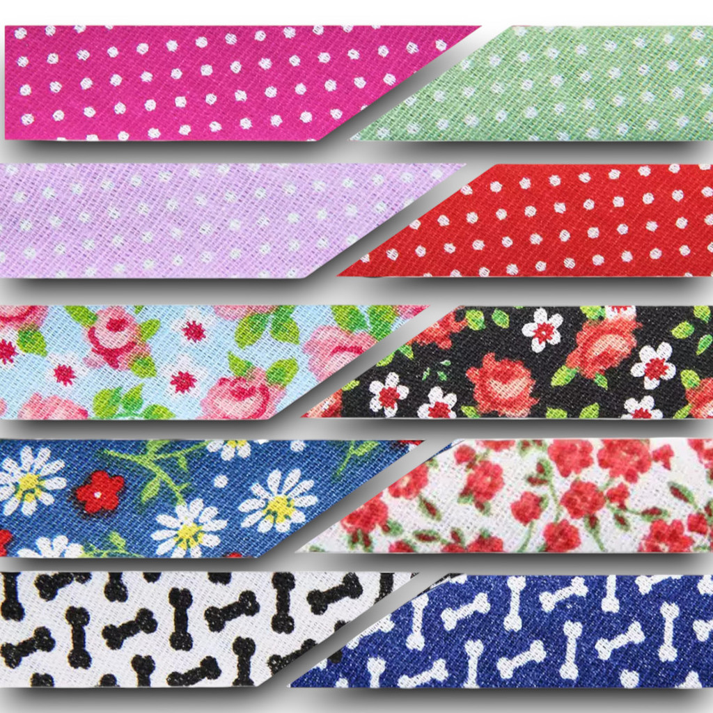 Viés 100% Algodão Largo Tijuca Peripan 9800 35mm Estampado Destaque Patchwork Tricoline