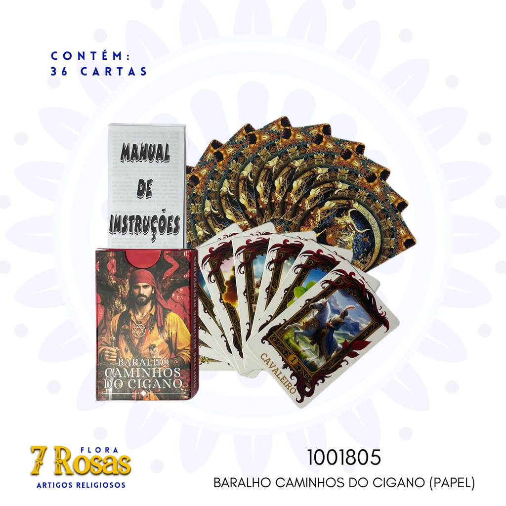 BARALHO CAMINHOS DO CIGANO (PAPEL)