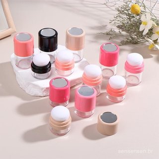 Mini Caixa De Pó Solto Recarregável Vazia Com Sopro Diy Caso Cosmético Blush Acabamento Frasco Recipiente NG