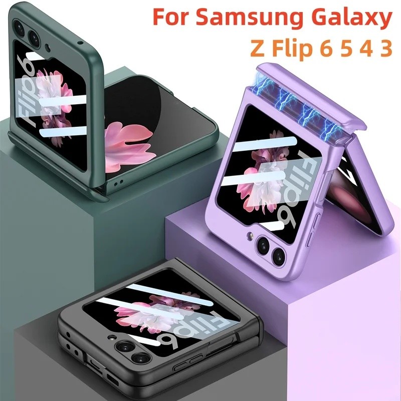 Yyycapa De Telefone Rígida Com Proteção De Dobradiça Magnética Para Samsung Gala