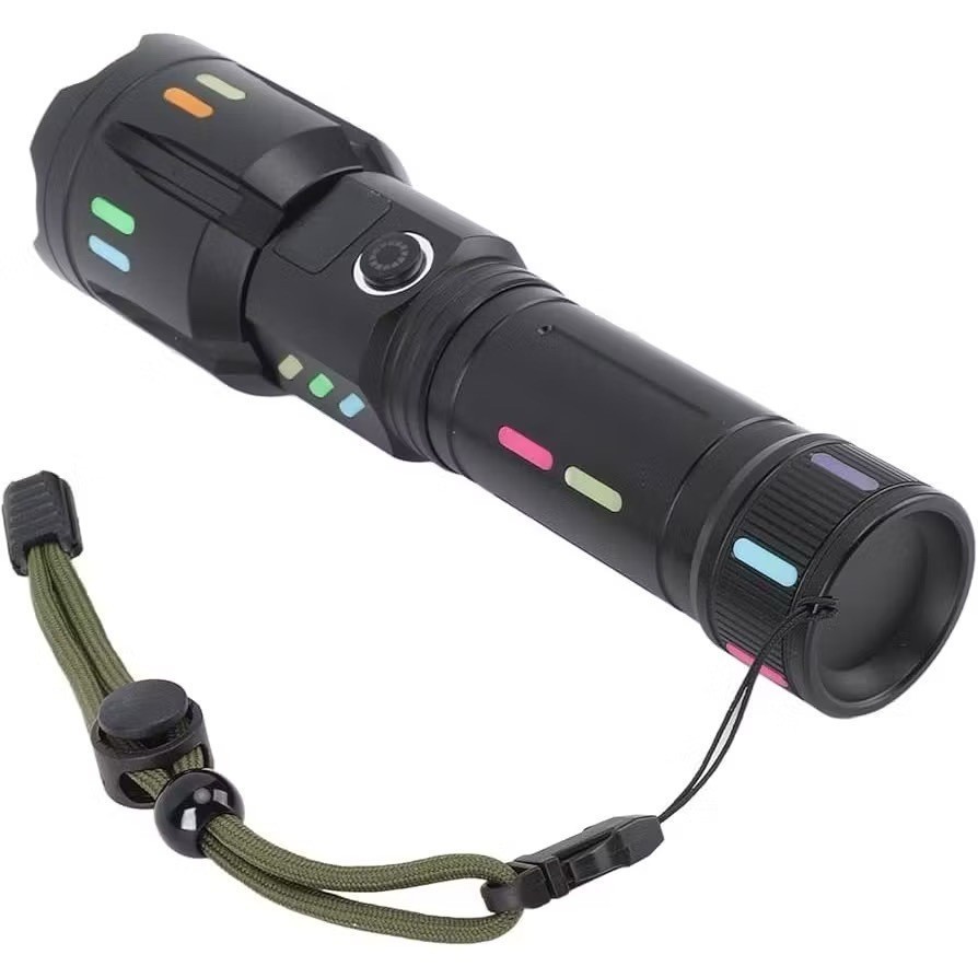 Lanterna Tatica Led Super Potente à prova D água Longo Alcance Lanterna Tatica Led Mais Fonte Mercado